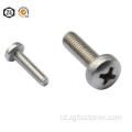 Panci stainless steel head cross screws mesin mesin